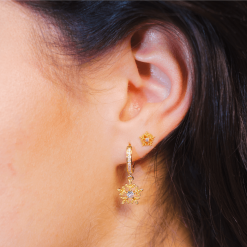 Alternative view of Snowflake Studs