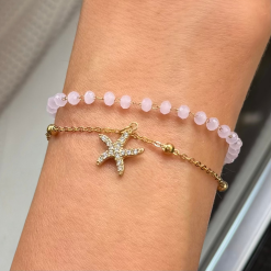 Alternative view of Double Layer Coastal Charm Bracelet