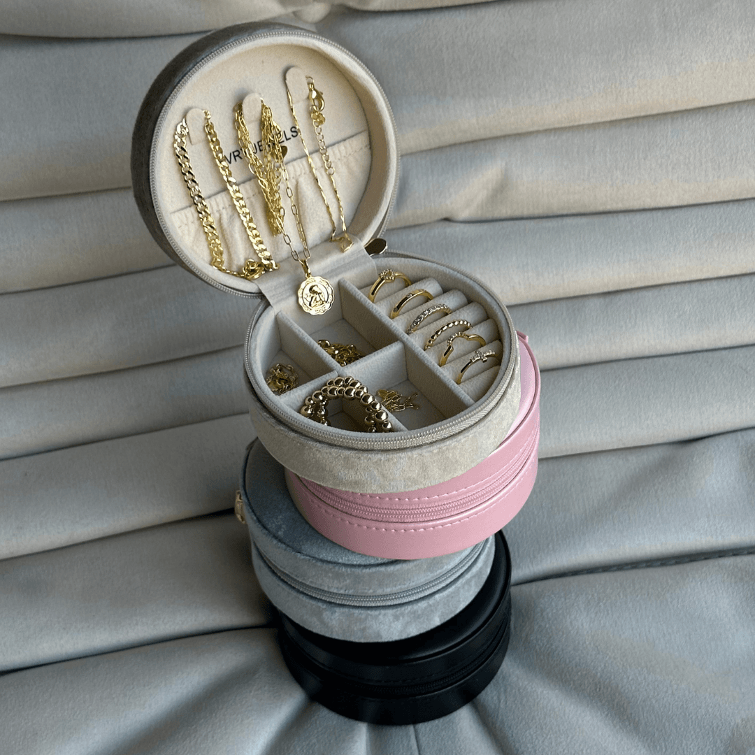 Mini Round Jewelry Box - Image 6