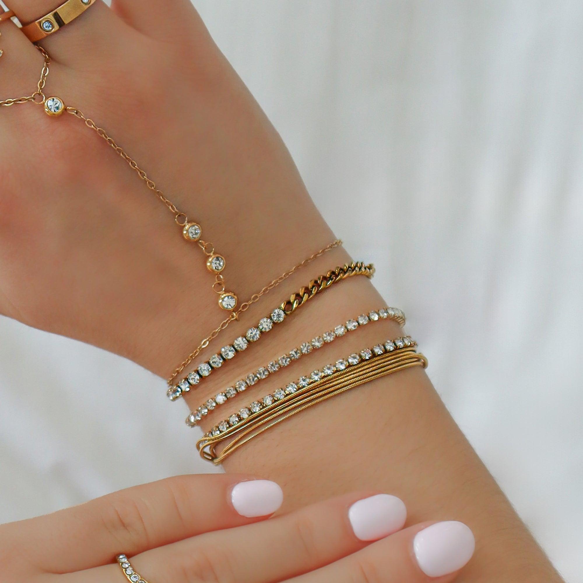 Champagne Princess Tennis Bracelet - Image 4