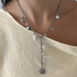 Alternative view of Wish Upon a Charm Lariat Necklace