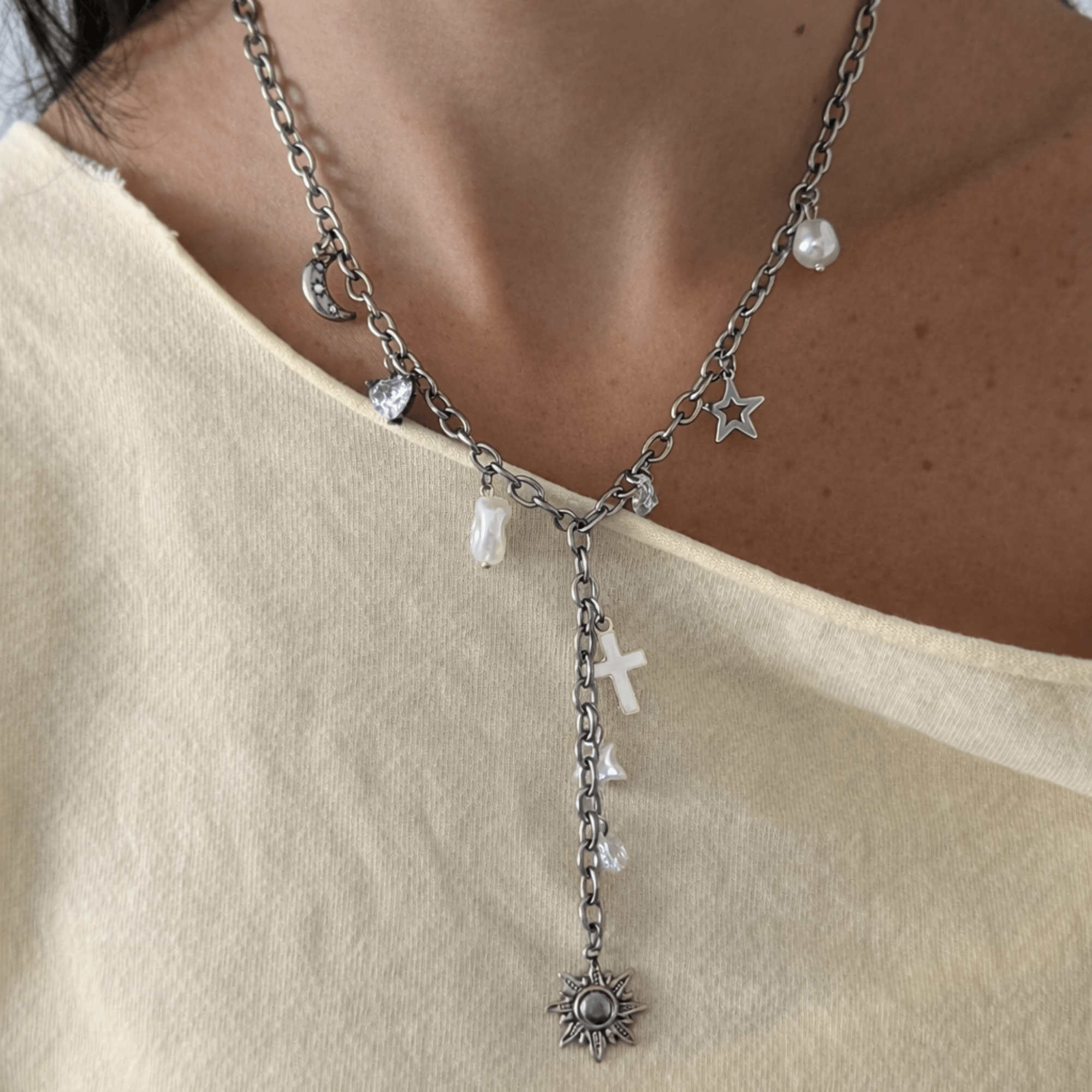 Wish Upon a Charm Lariat Necklace - Image 2