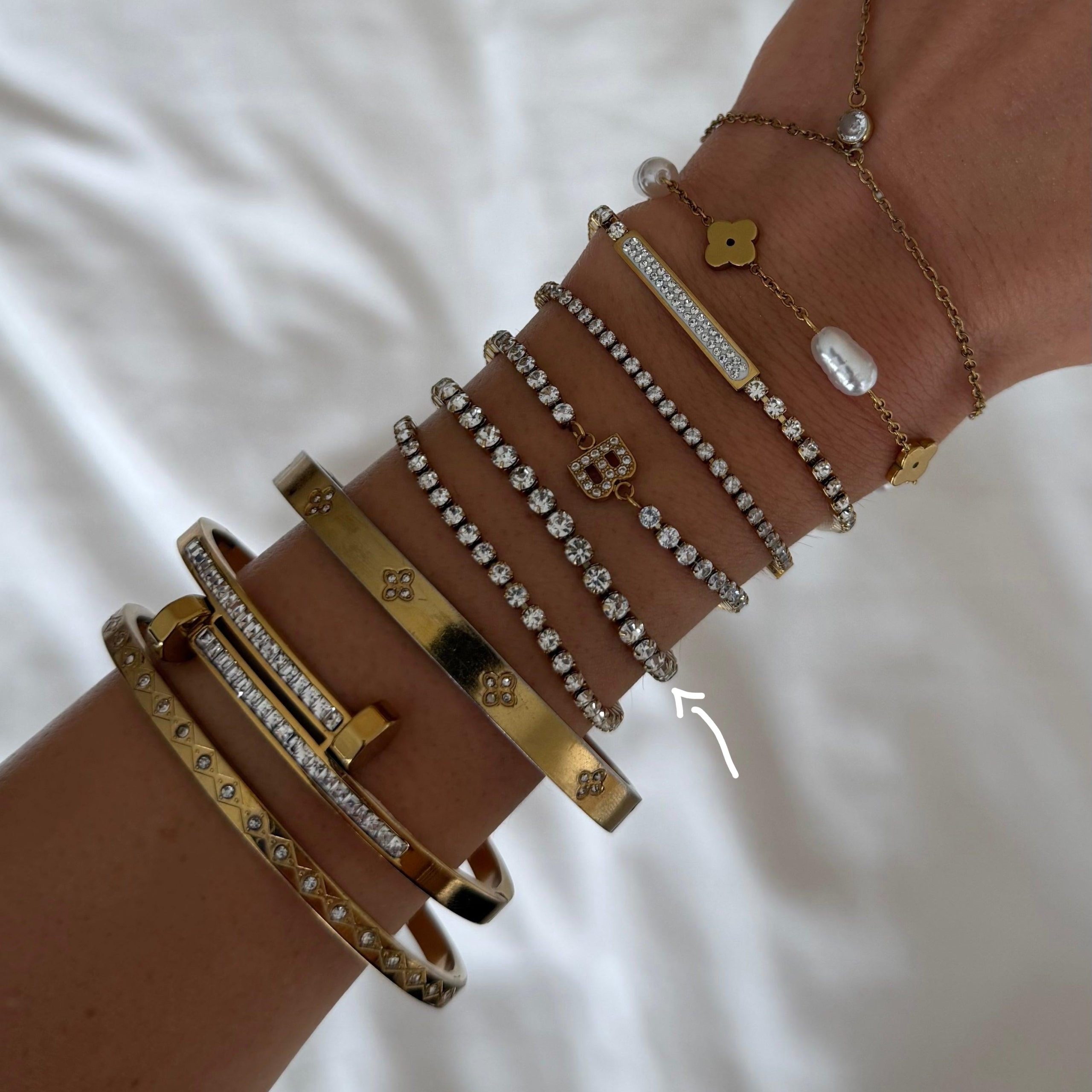 Champagne Tennis Bracelet - Image 12