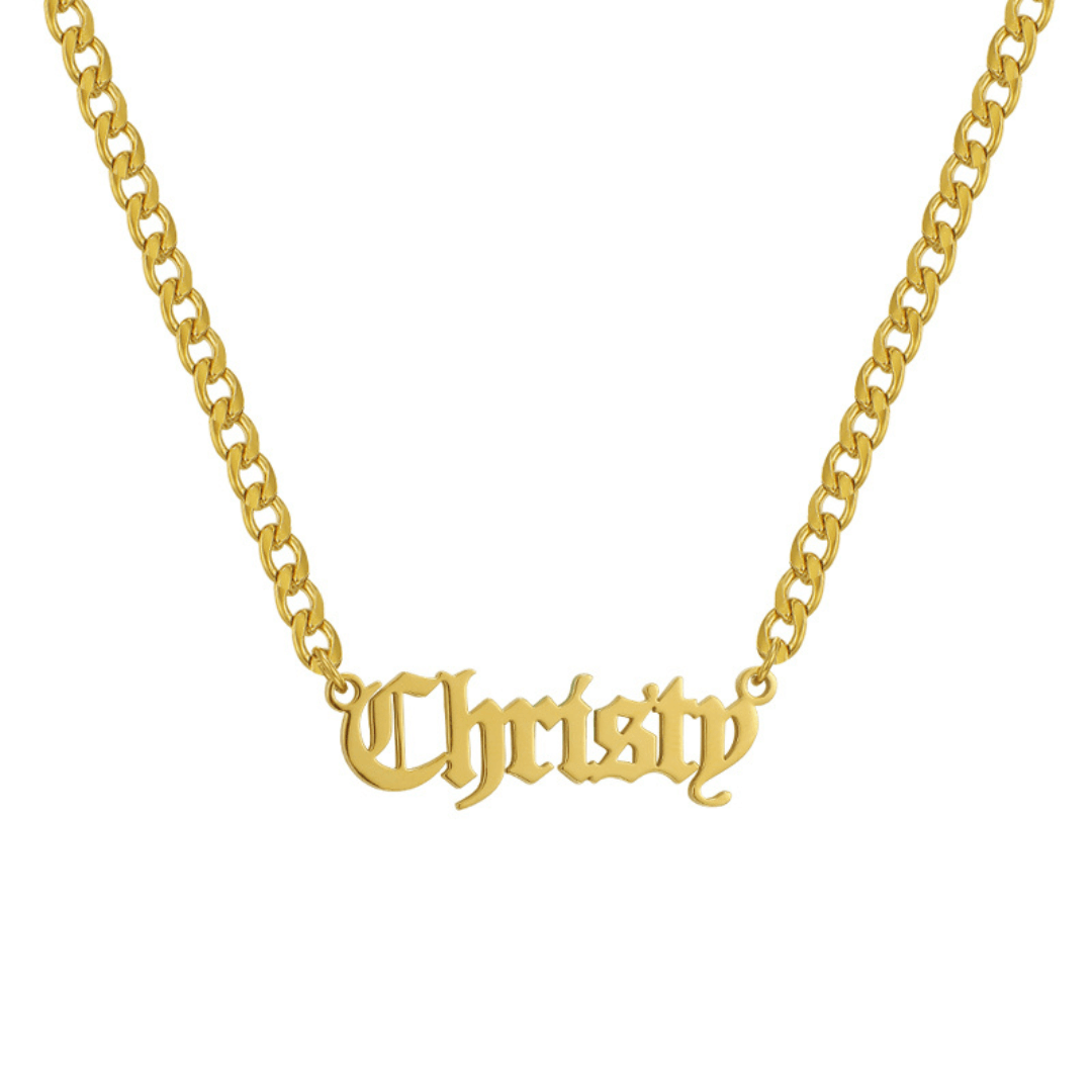 Custom/Personalized Nameplate Curb Necklace - Image 5