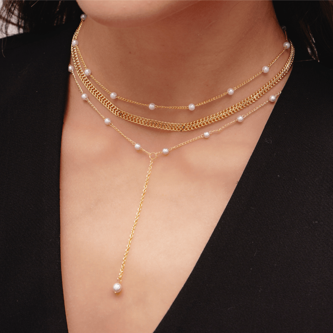 Sweet Pearl Lariat Necklace - Image 5