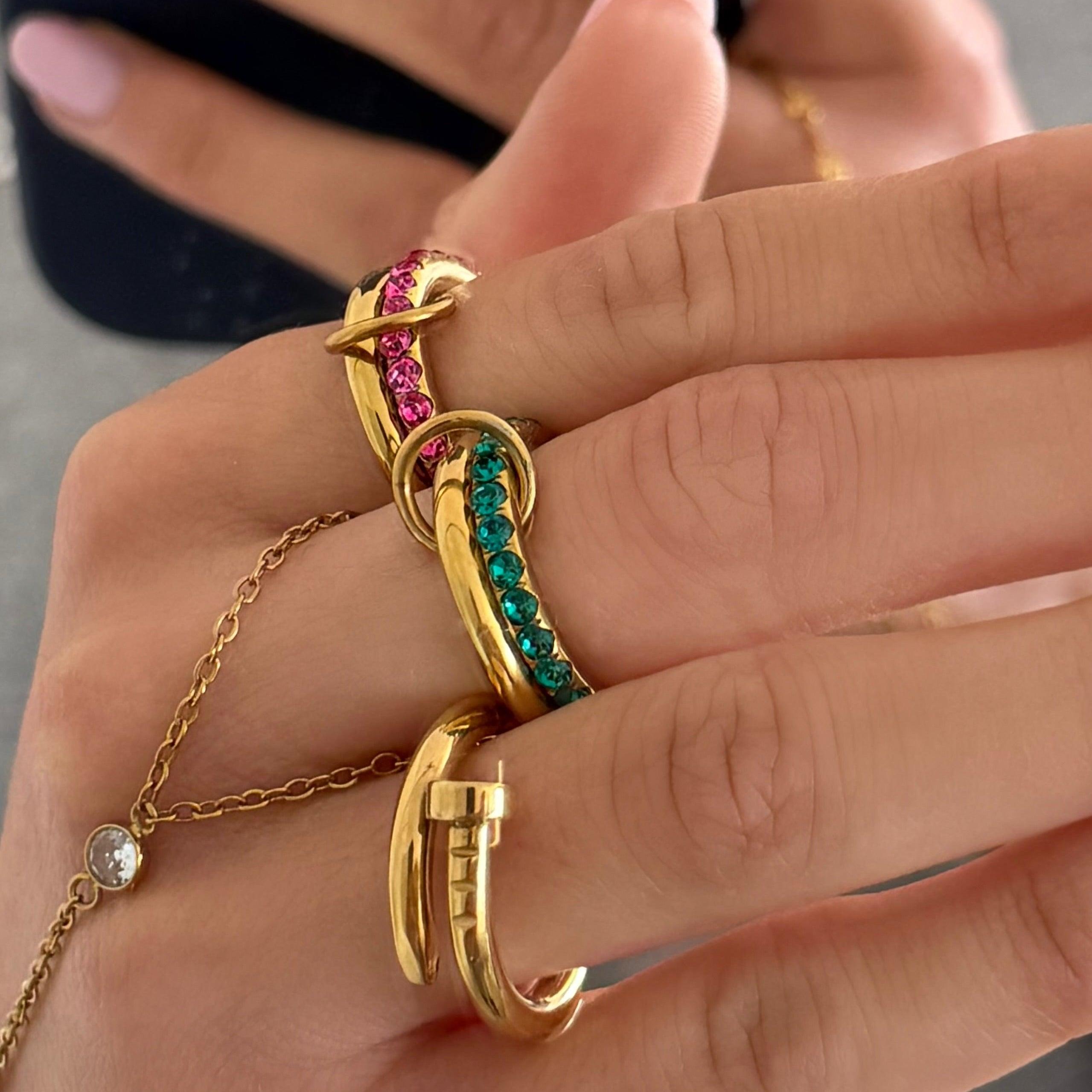 Rosie Glow Stacked Ring - Image 3