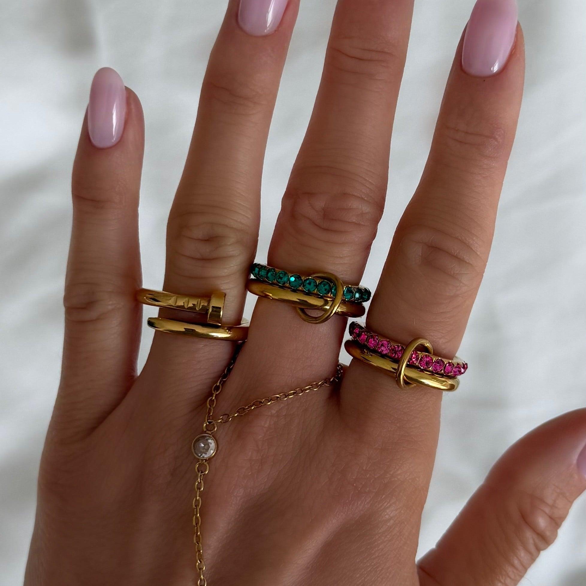 Rosie Glow Stacked Ring - Image 4