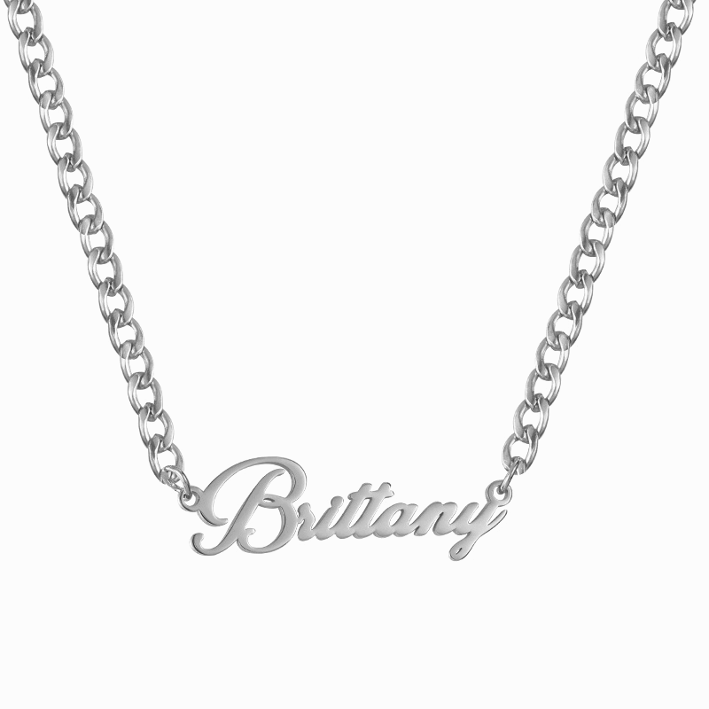 Custom/Personalized Nameplate Curb Necklace - Image 10