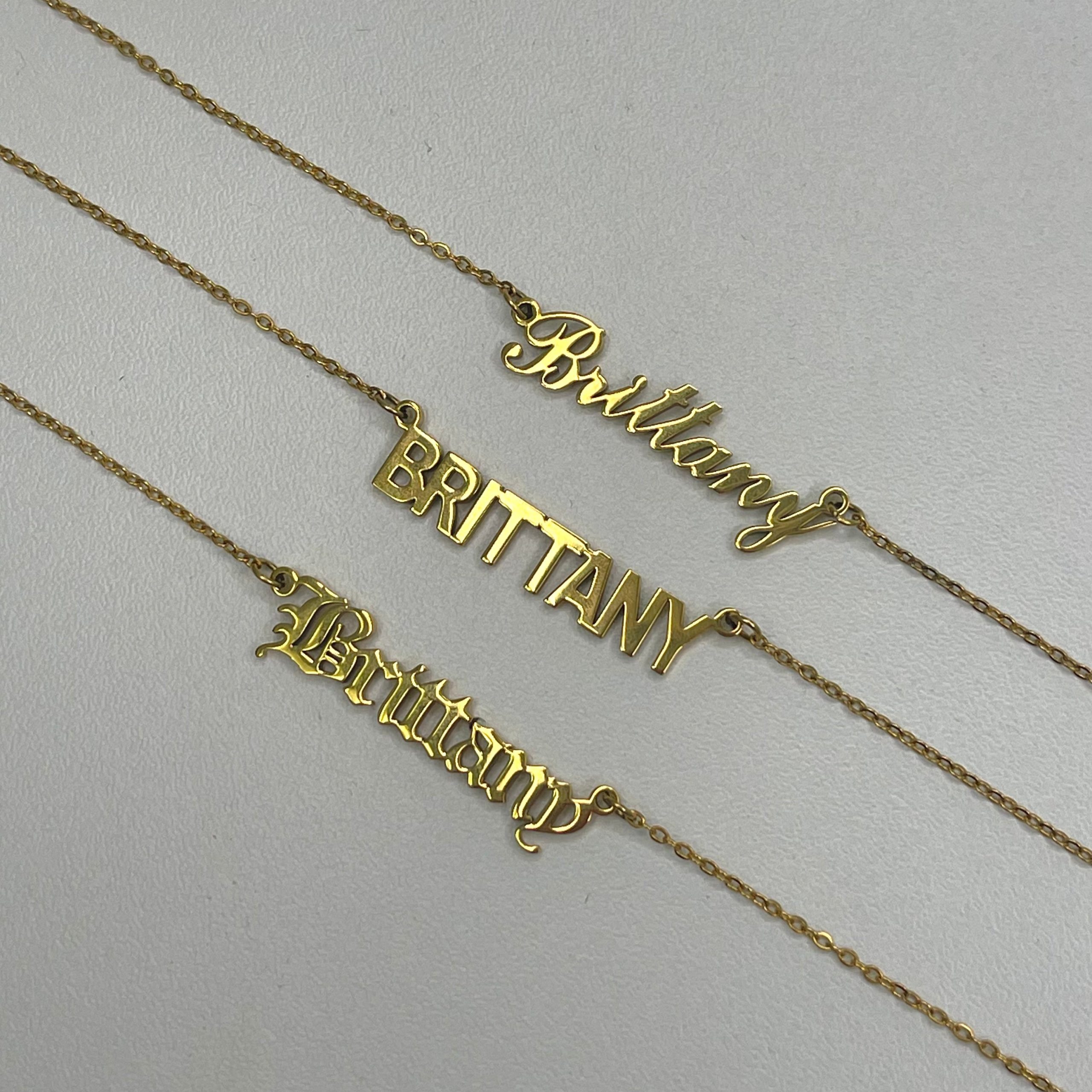 Custom/Personalized Nameplate Necklace - Image 4