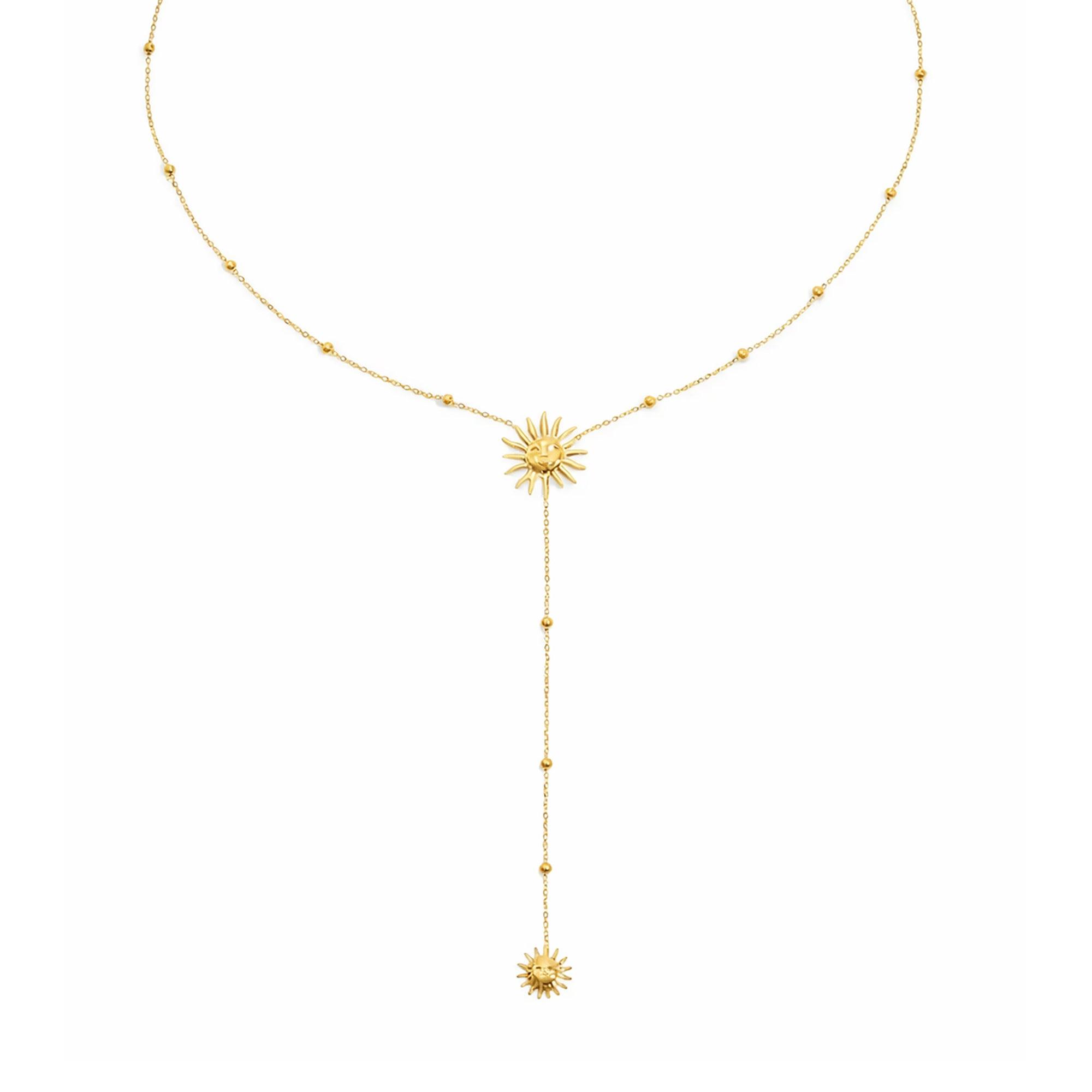Sunny Glow Lariat Necklace - Image 4
