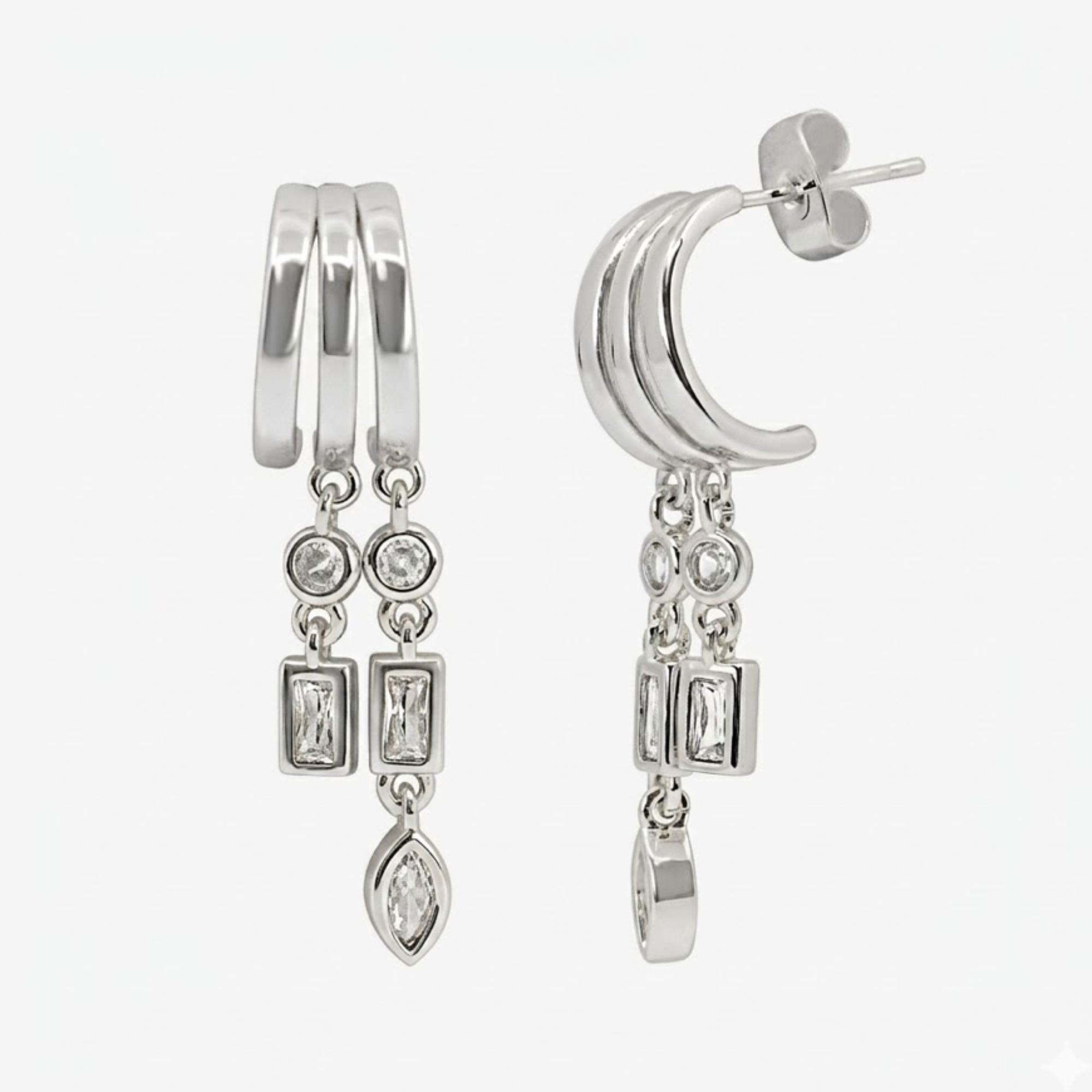 Icy Chain Earrings - Image 3