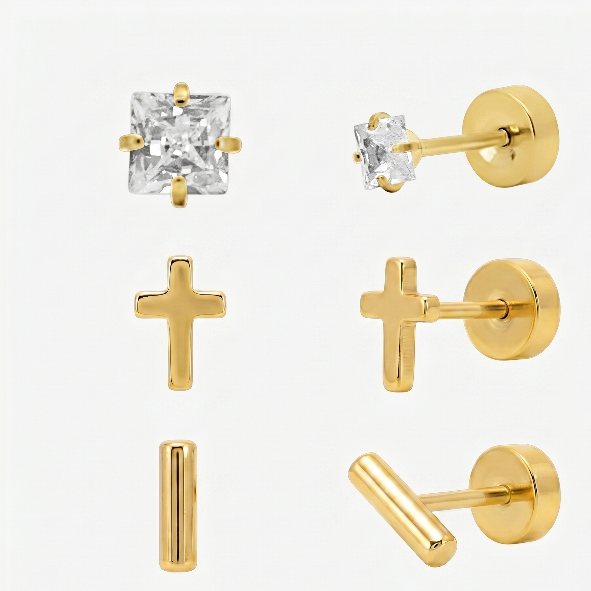 Flat Back Earrings Set Collection - Image 34