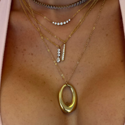 Alternative view of Core Loop Necklace