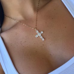 Alternative view of Heavenly Glow Cross Necklace