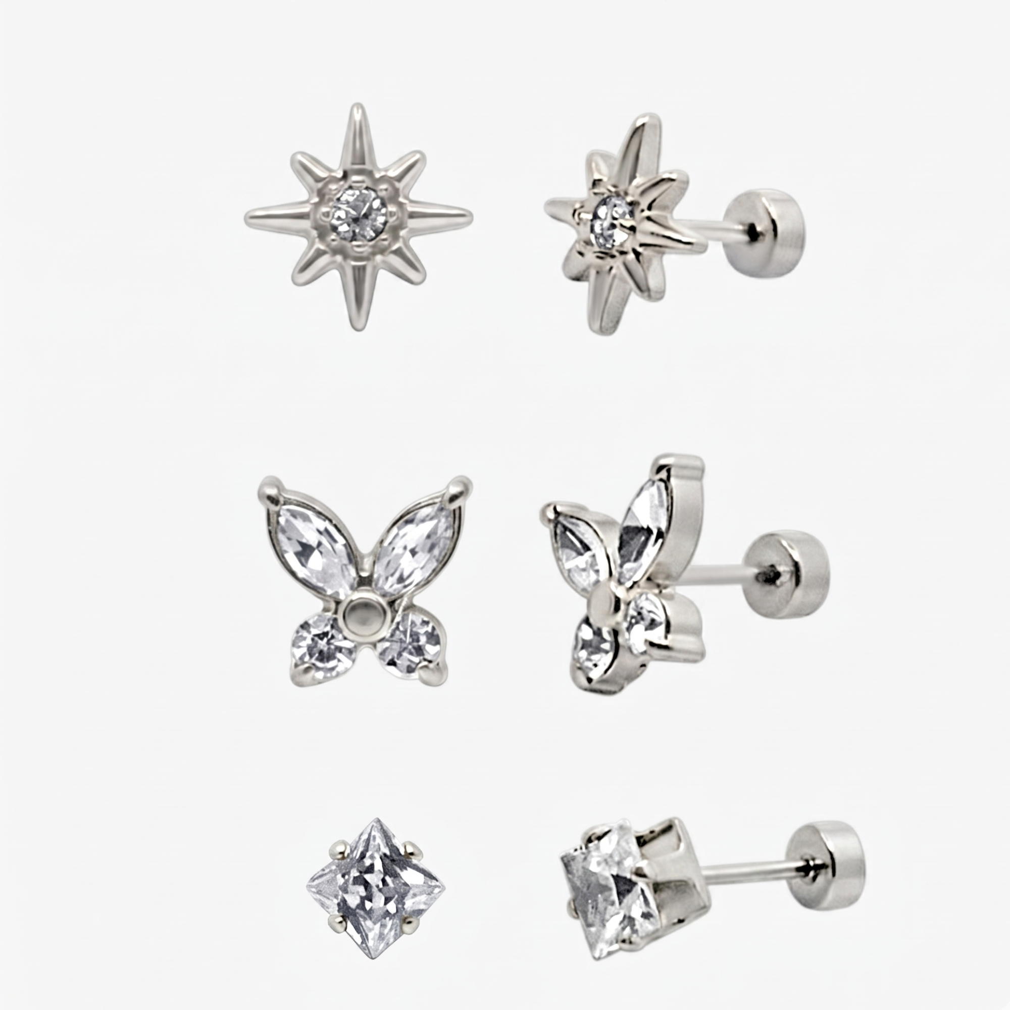 Flat Back Earrings Set Collection - Image 7