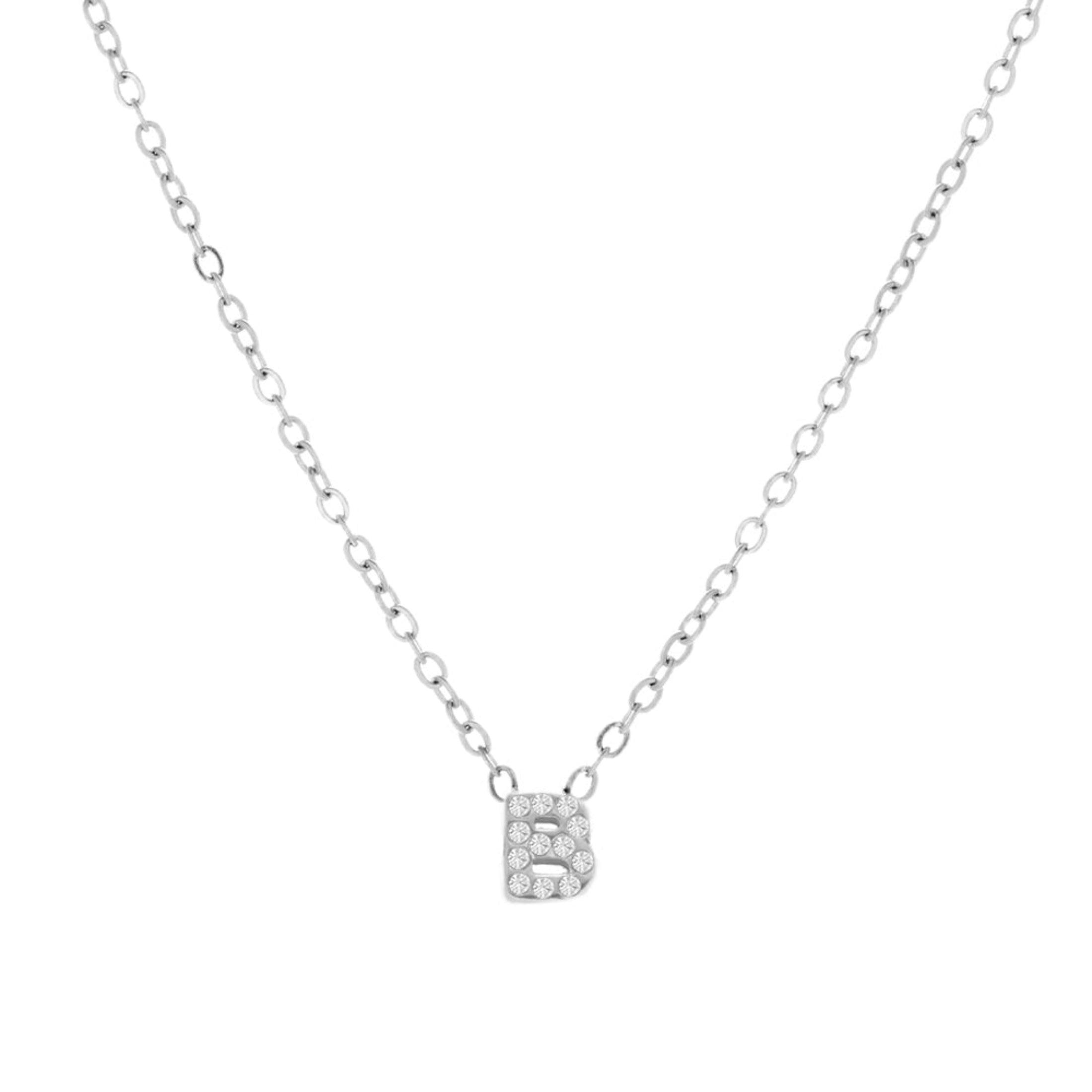 Crystal Initial Necklace - Image 7