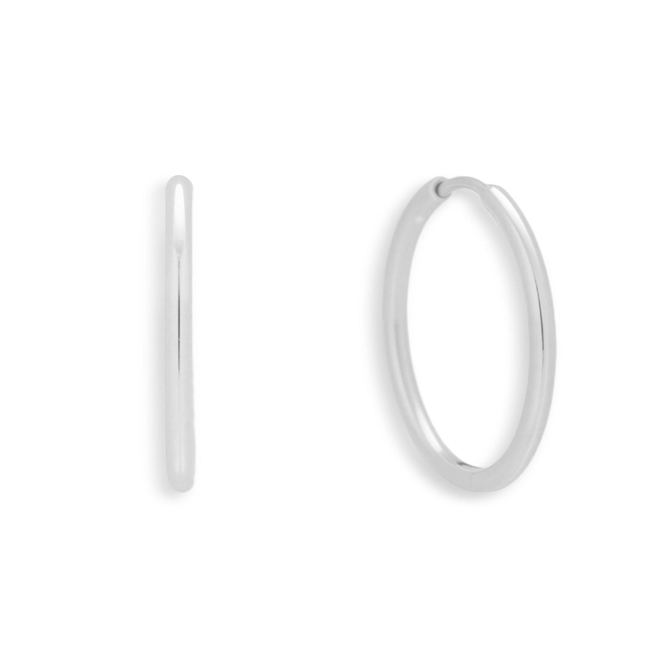 Thin Evryday Hoop Earrings - Image 5