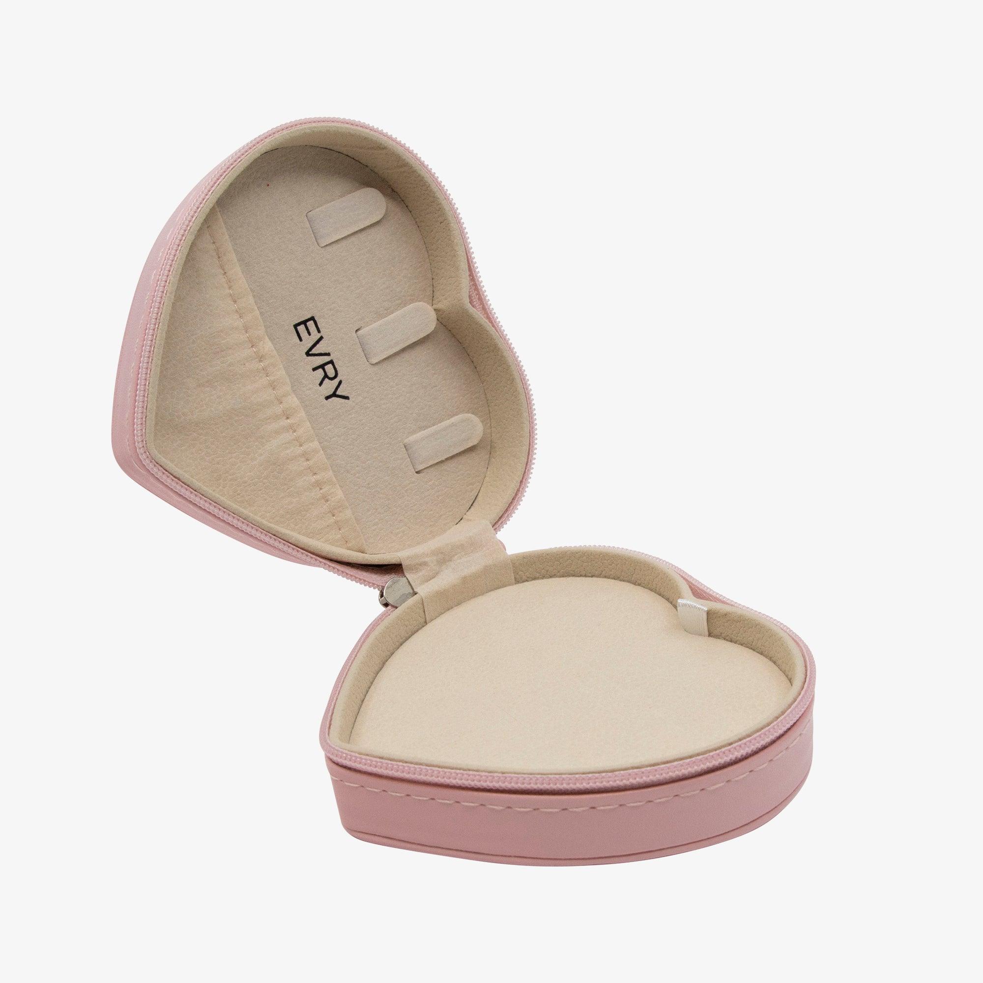 Heart-Shaped Travel Jewelry Case - Image 4