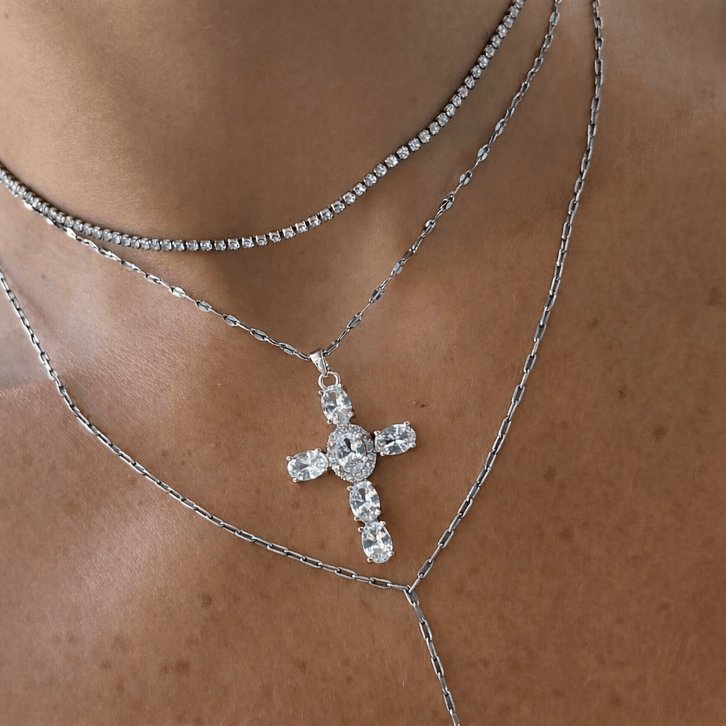 Heavenly Glow Cross Necklace - Image 4