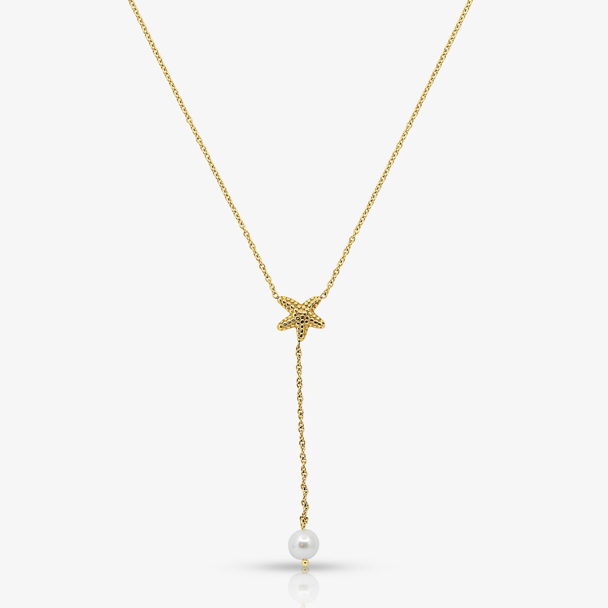 Pearly Sea Lariat Necklace - Image 2