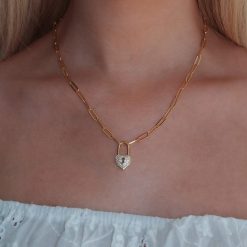 Alternative view of Throw Away the Key Necklace
