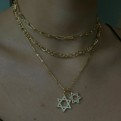 Alternative view of Double Star Necklace