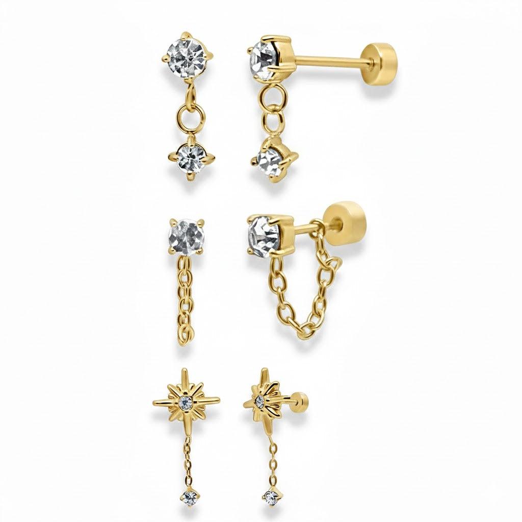 Flat Back Earrings Set Collection - Image 17