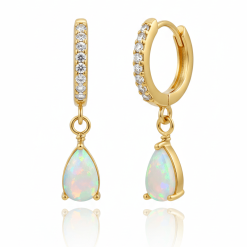 Alternative view of Angel Glow Drop Earrings