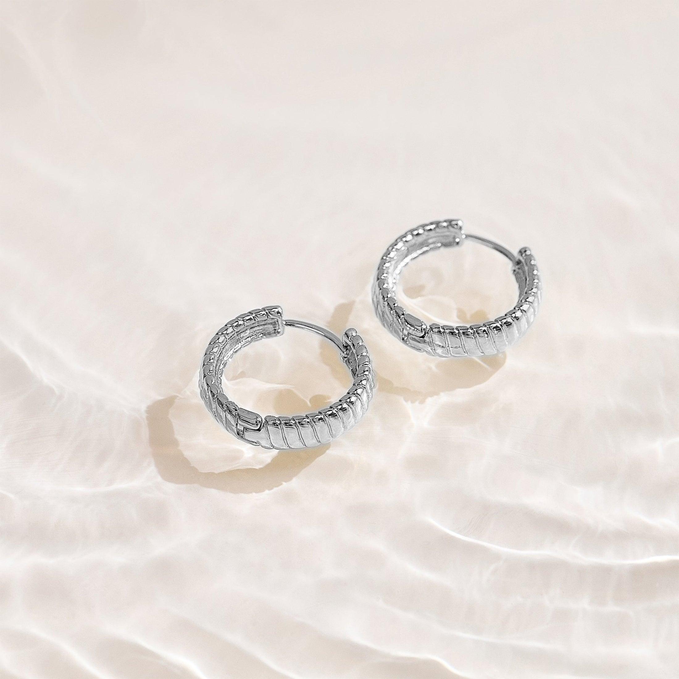 Golden Hoop Earrings - Image 5