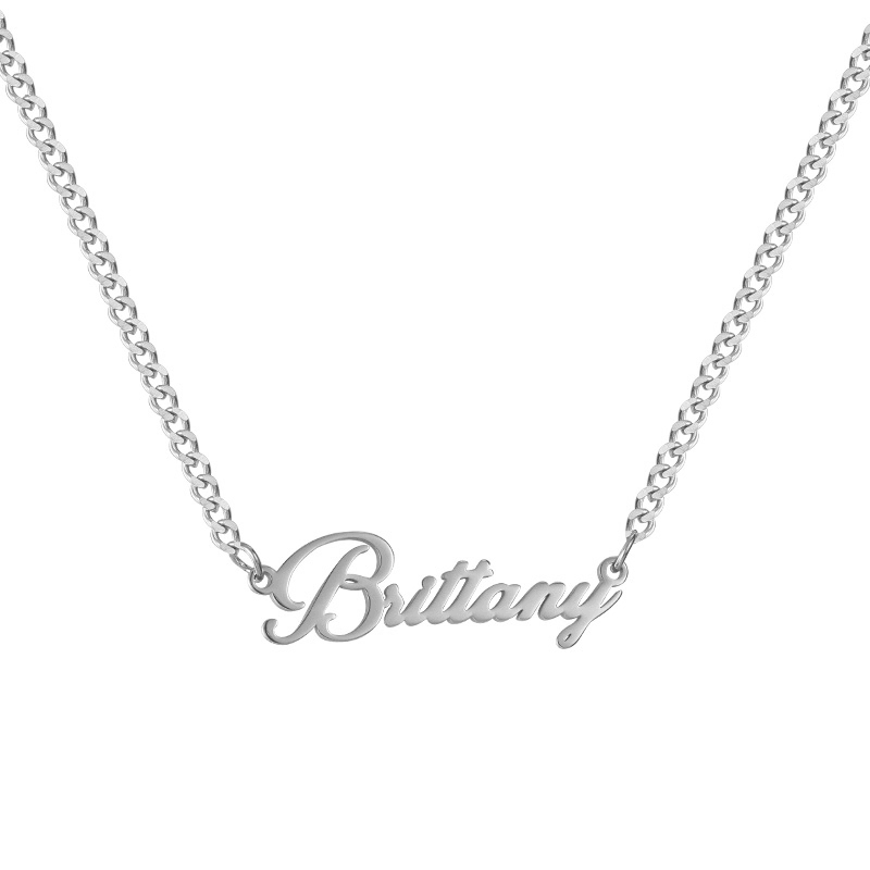 Custom/Personalized Nameplate Curb Necklace - Image 9