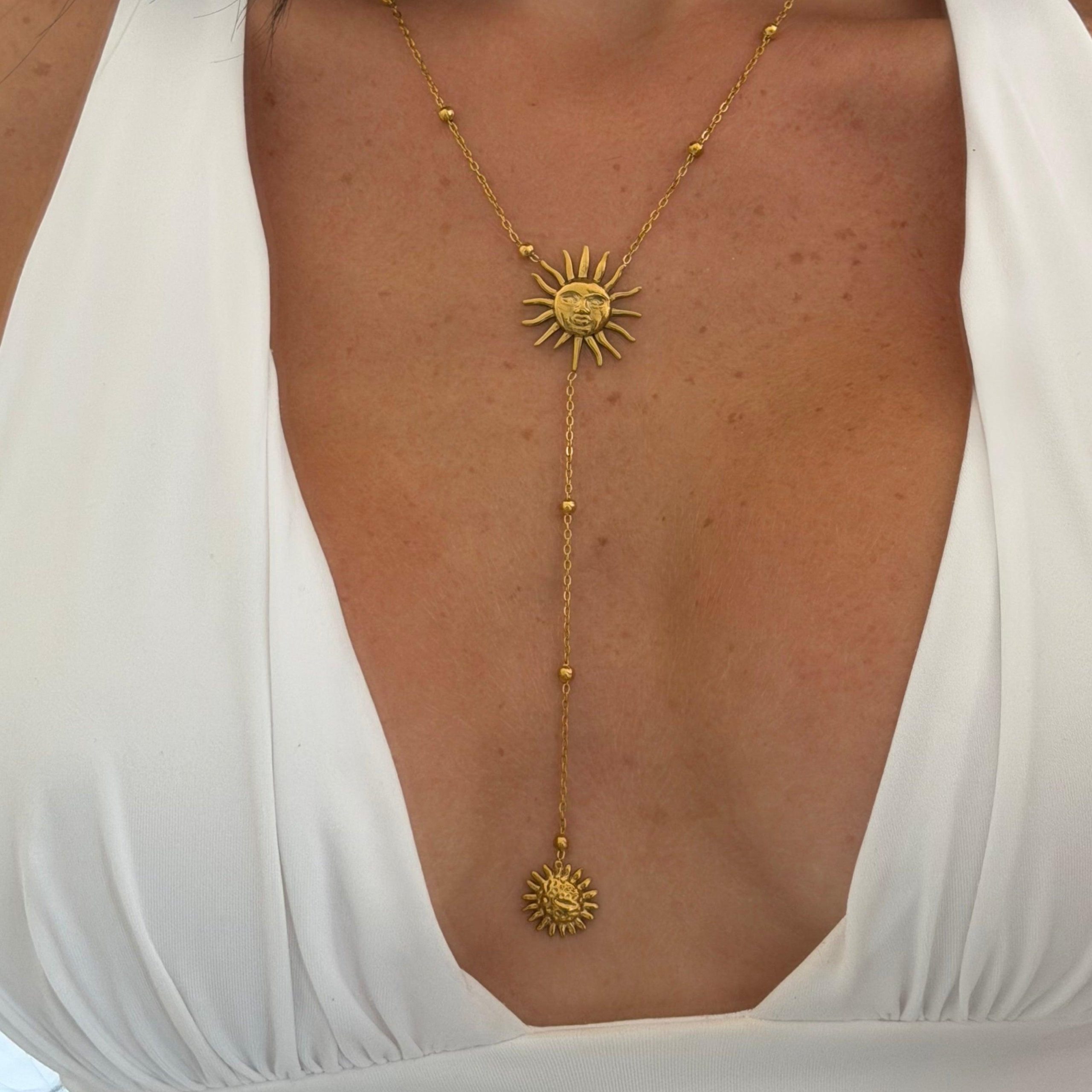 Sunny Glow Lariat Necklace - Image 2