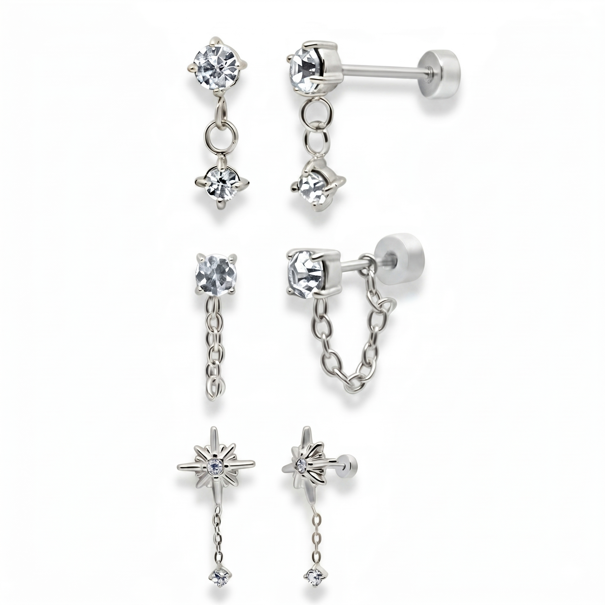 Flat Back Earrings Set Collection - Image 19