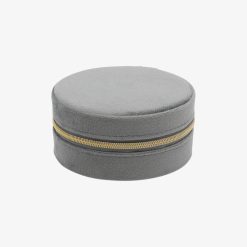 Alternative view of Round Velvet Travel Jewelry Case