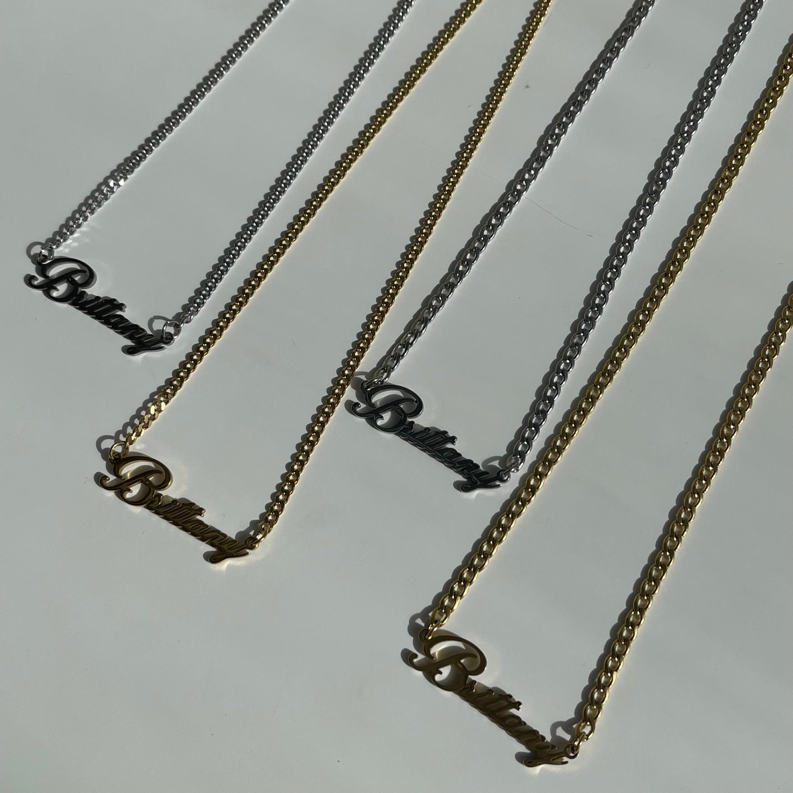 Custom/Personalized Nameplate Curb Necklace - Image 6
