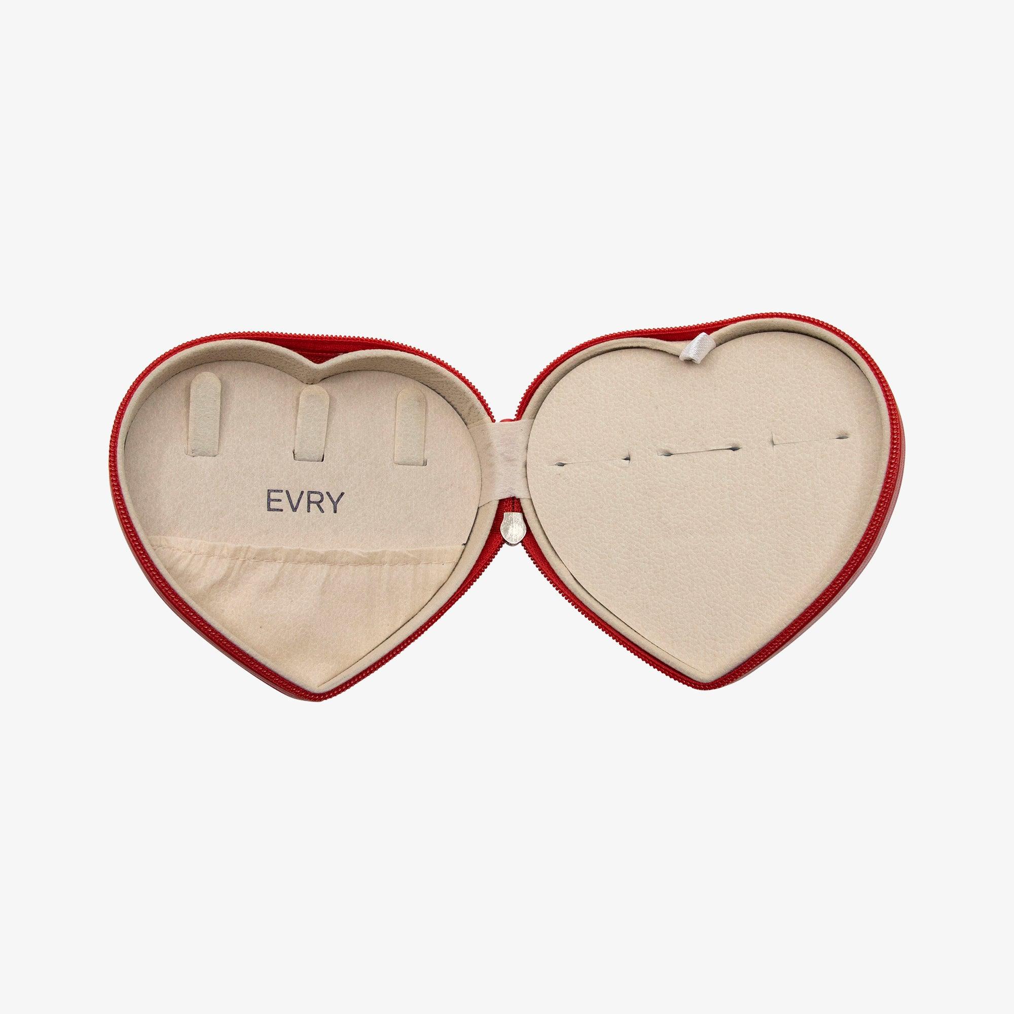 Heart-Shaped Travel Jewelry Case - Image 6
