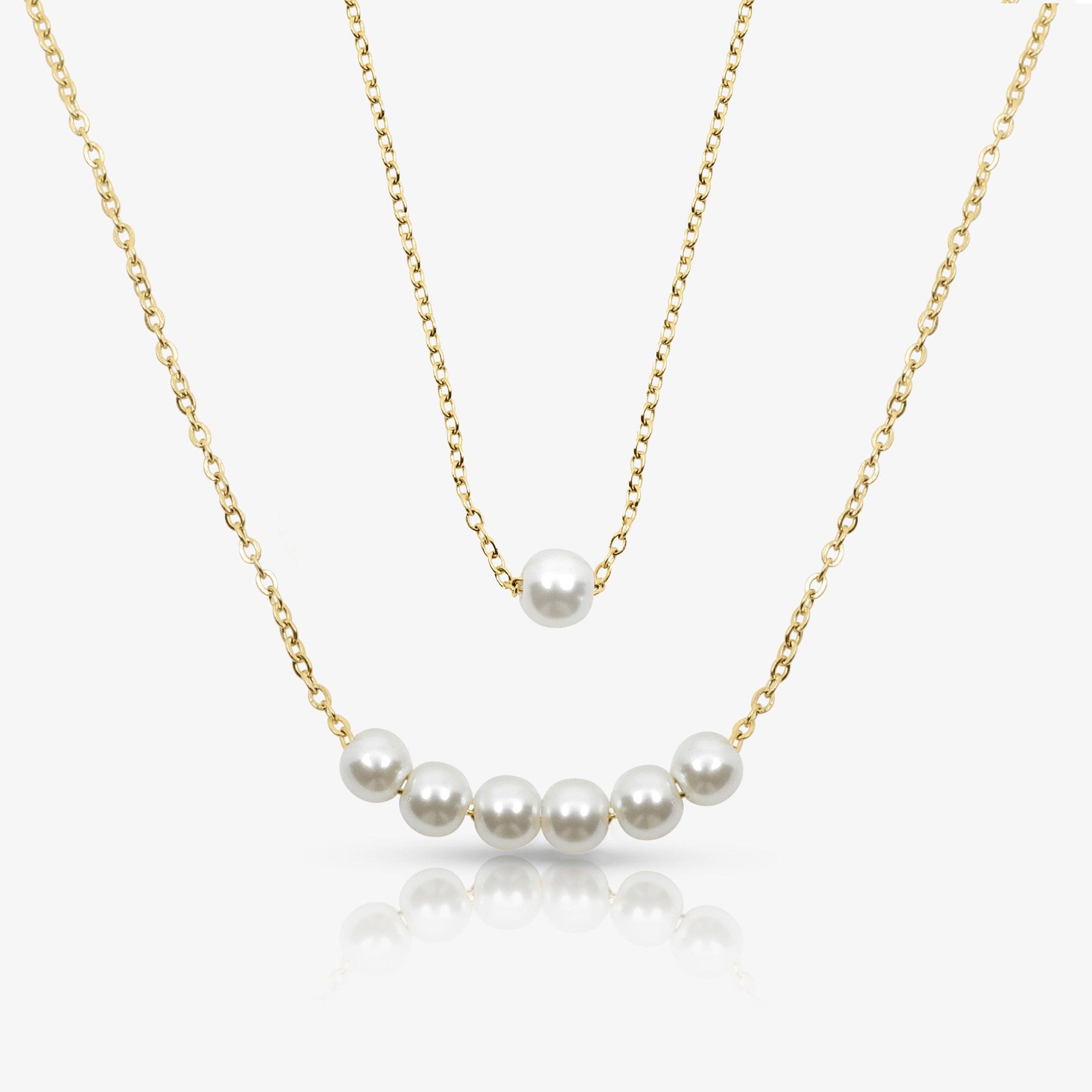 Opalina Pearl 2-Piece Necklace Set - Image 3