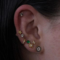 Alternative view of Evil Eye Earrings