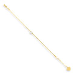Dainty Crystal Charm Bracelet