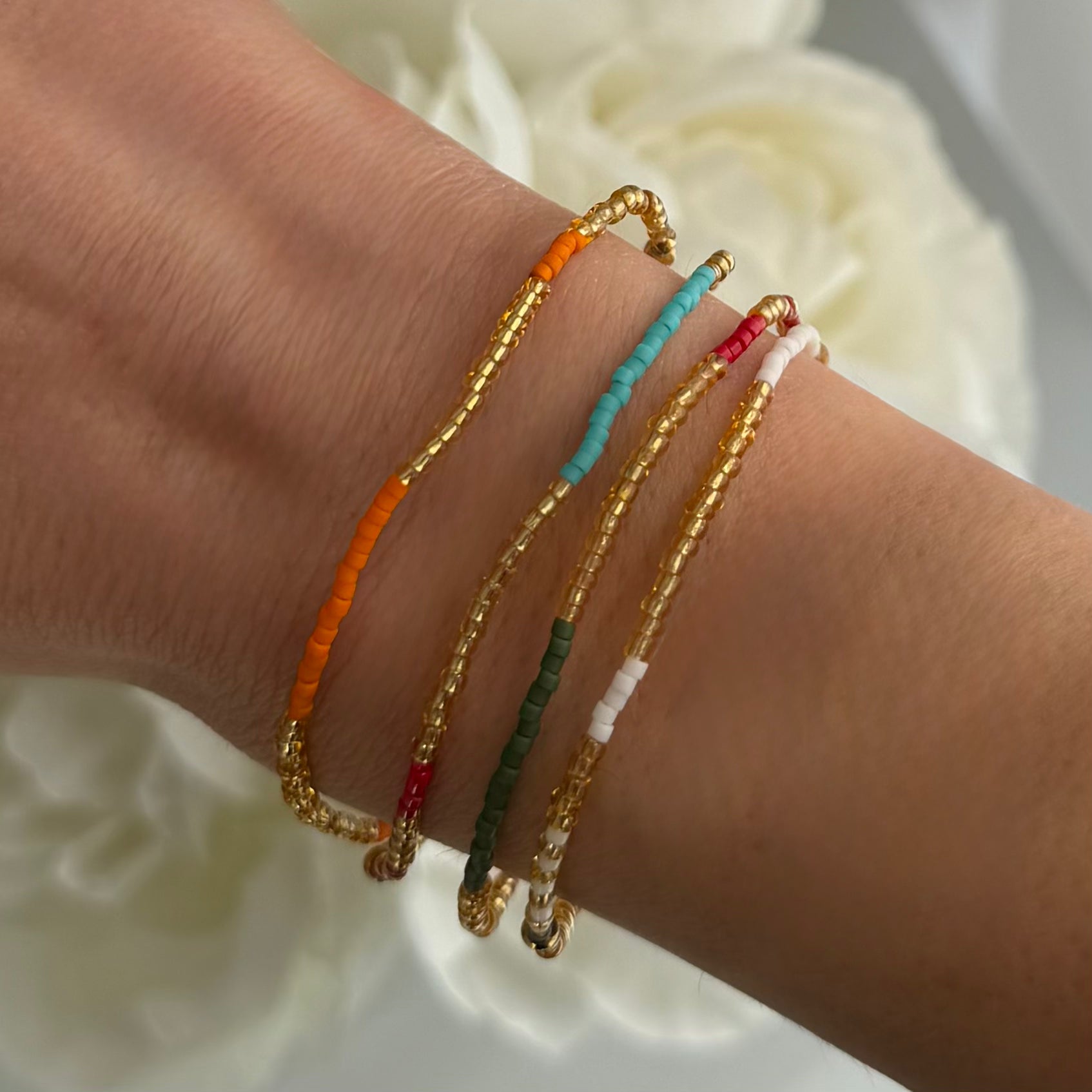 Happy Beads Bracelet: 4 Piece Bracelet Set
