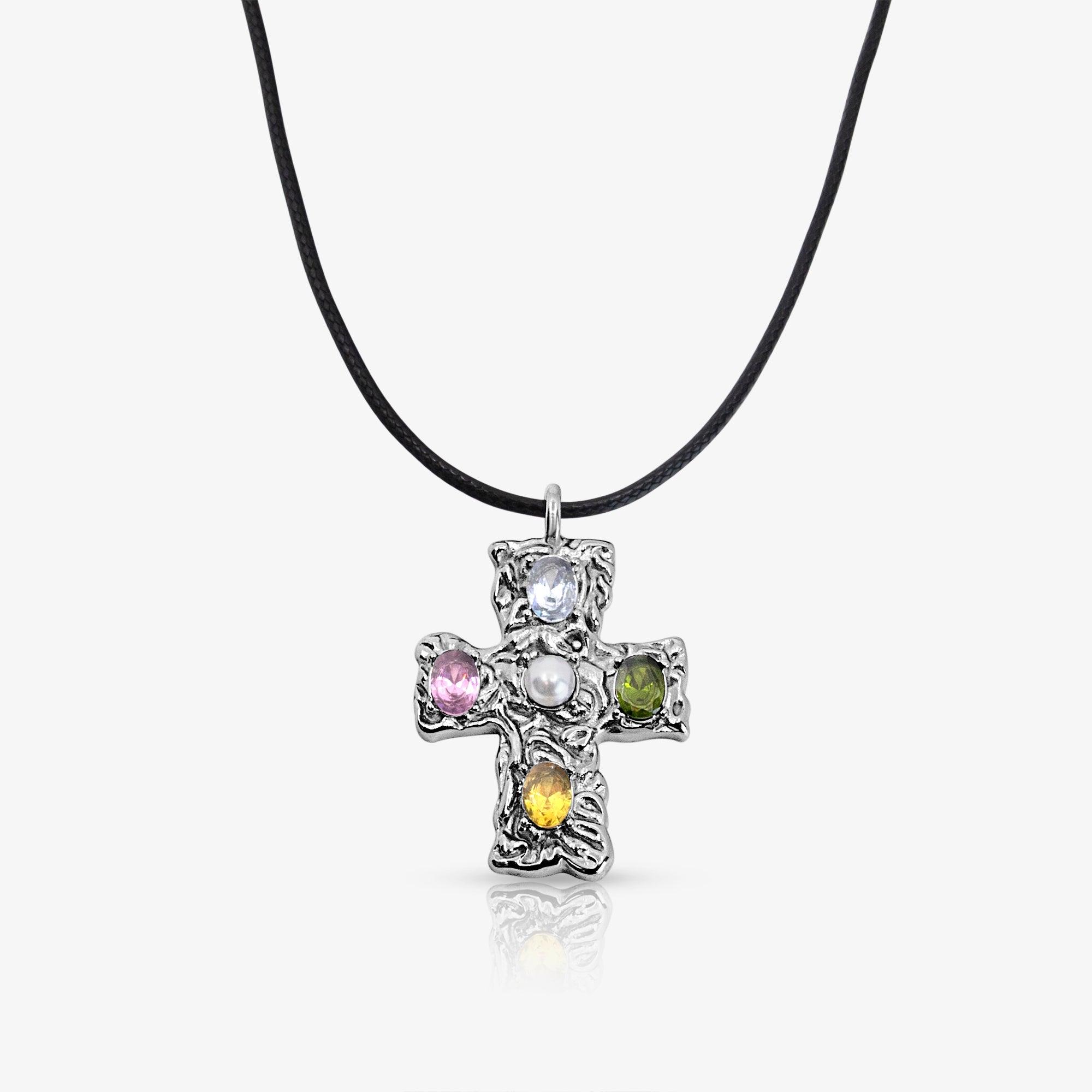 Popstar Cross Cord Necklace - Image 5