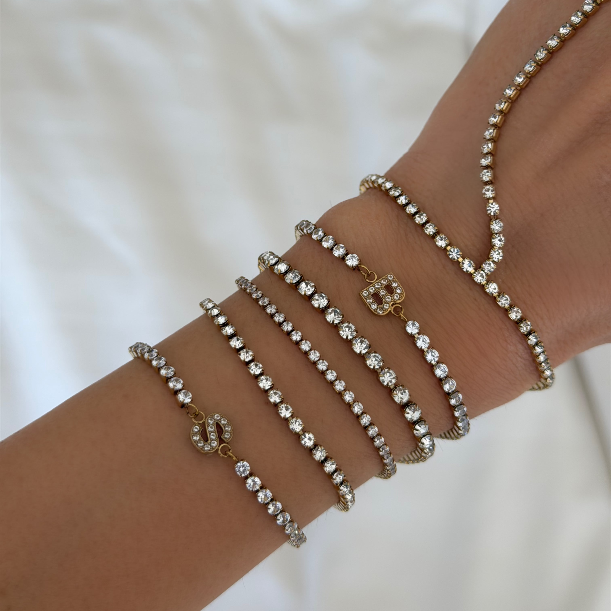 Icy Initial Tennis Bracelet - Image 2