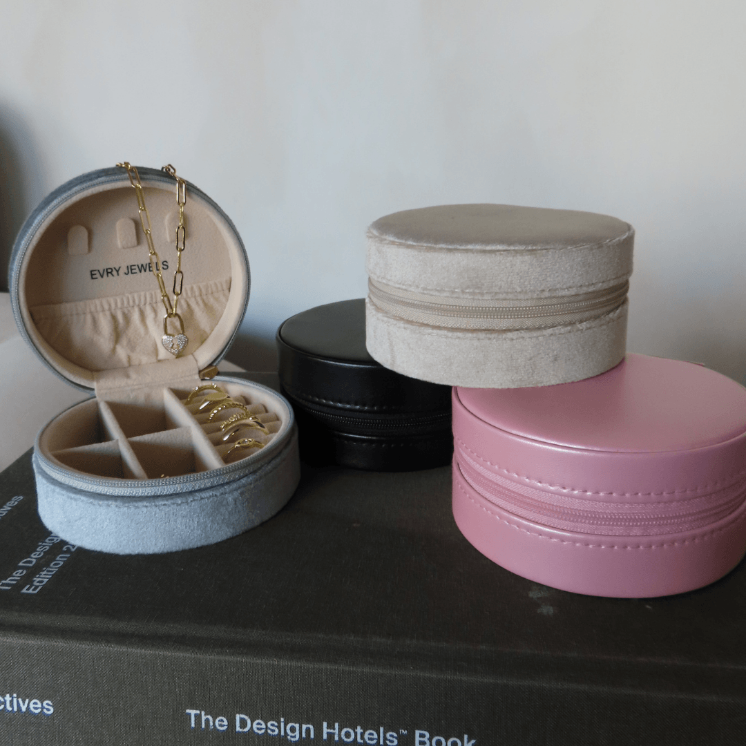 Mini Round Jewelry Box - Image 4