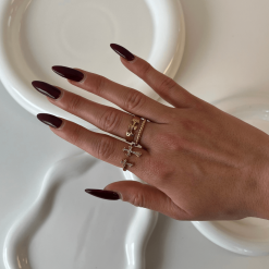 Alternative view of Cross My Heart Ring