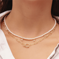 Alternative view of Golden Horizon Necklace