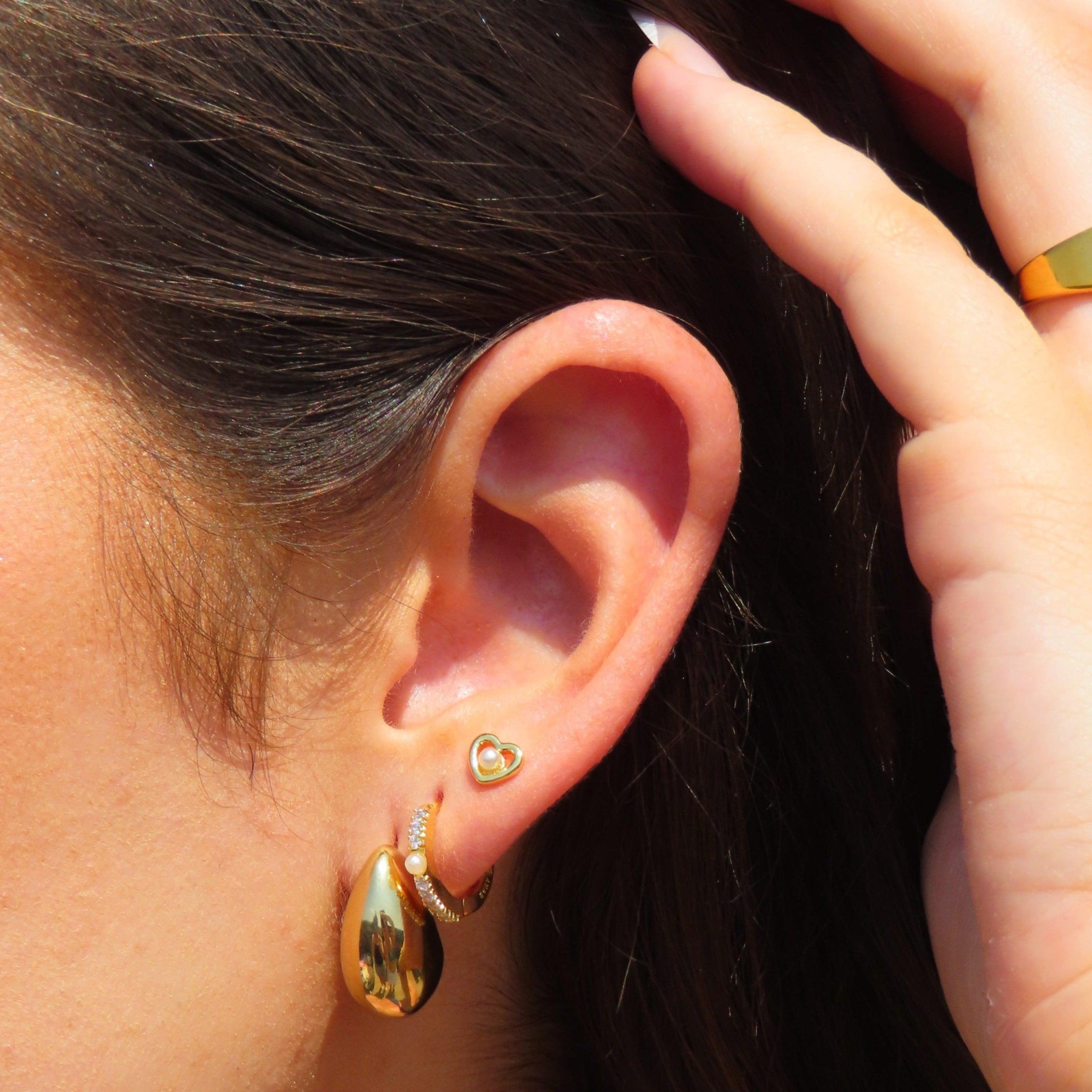 Pearls of Love Earrings - Image 2