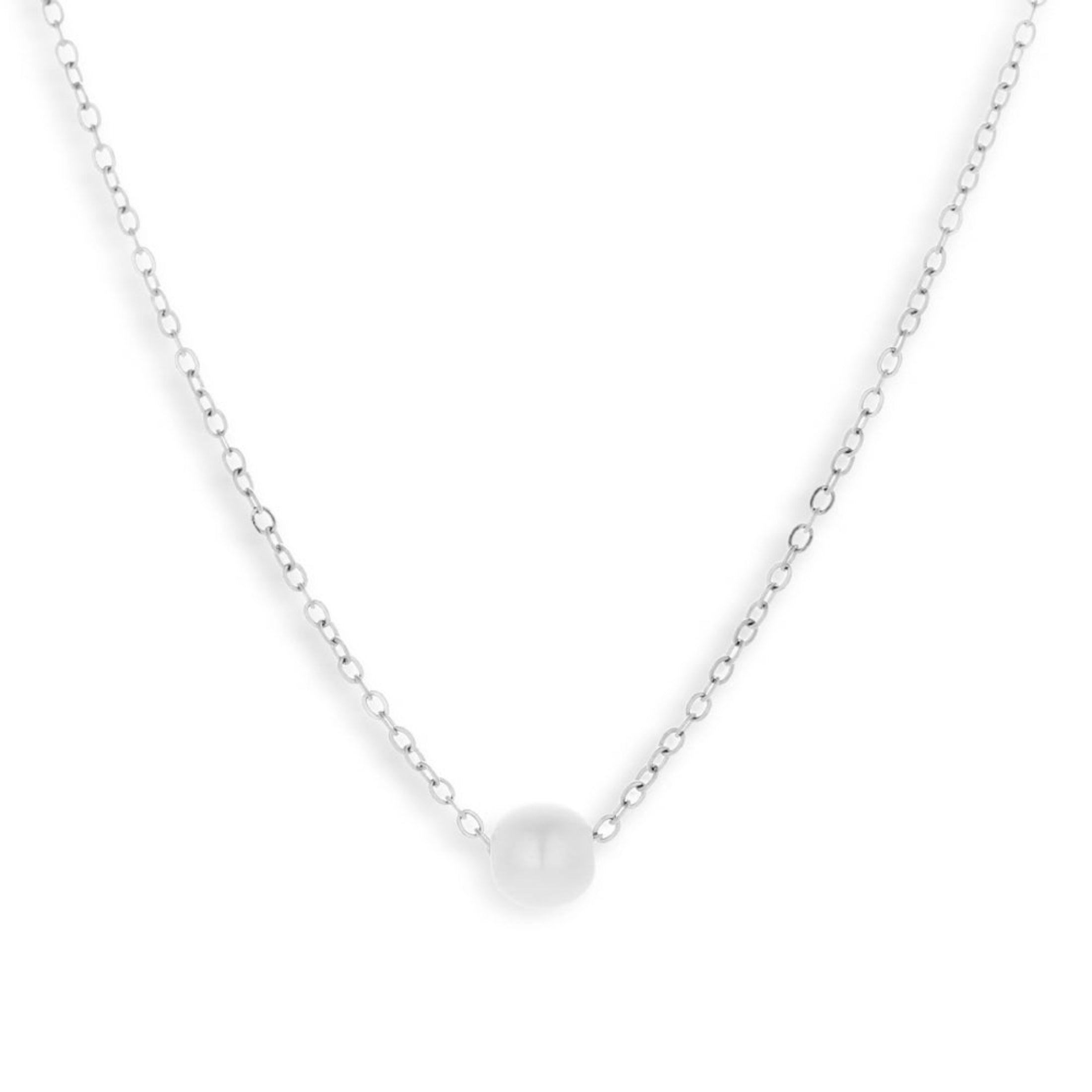 Single Pearl Drop Necklace - Image 3