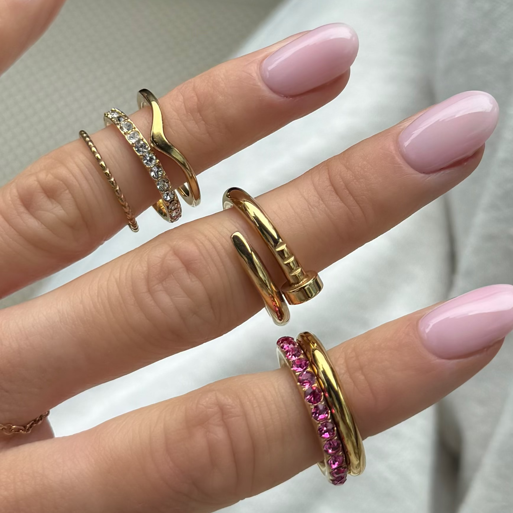 Rosie Glow Stacked Ring - Image 5