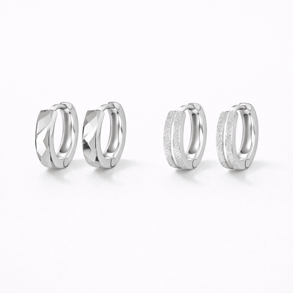 Twice As Nice Hoop 2-Piece Earring Set - Image 3