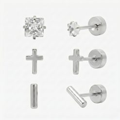 Alternative view of Simply Yours Flat Back 3 Piece Earring Set