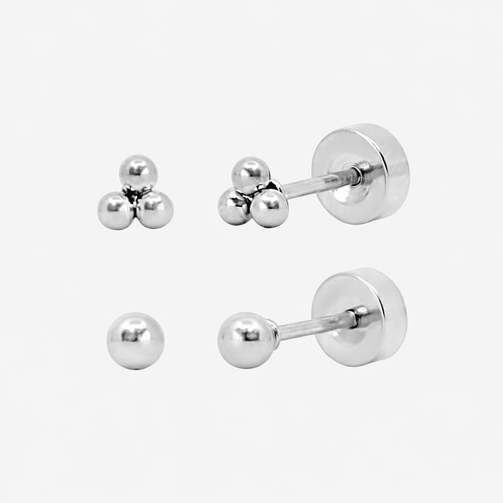 Tiny Crush Flat Back 2 Piece Earring Set - Image 3